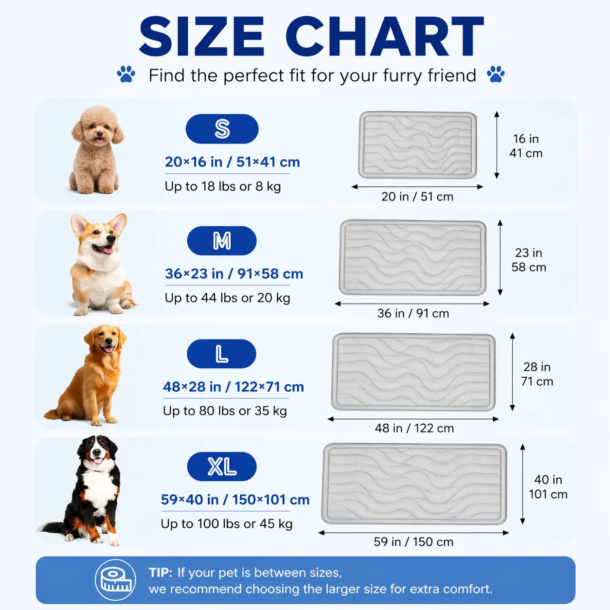 Dual-Side Cooling Dog Mat Fursera