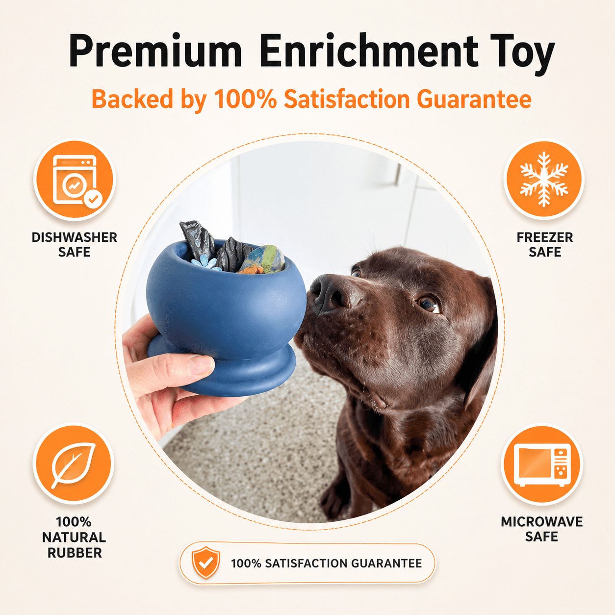 Frozen Fillable Dog Chew Toy