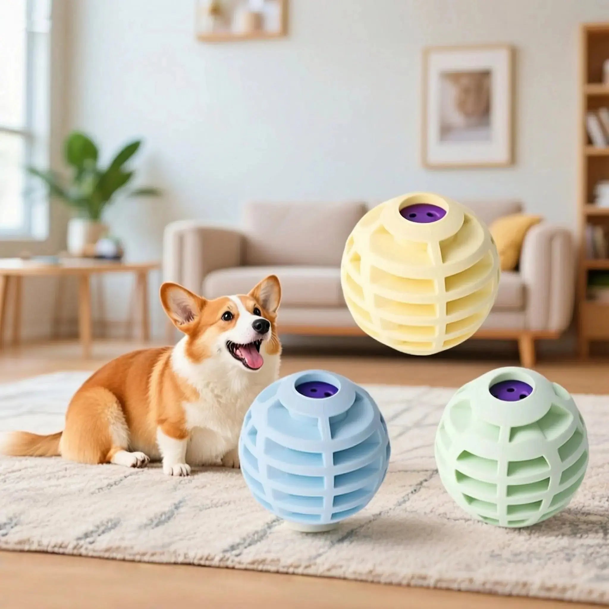 Squeaky Pet Ball – Interactive Sound Toy for Dogs & Cats STTM