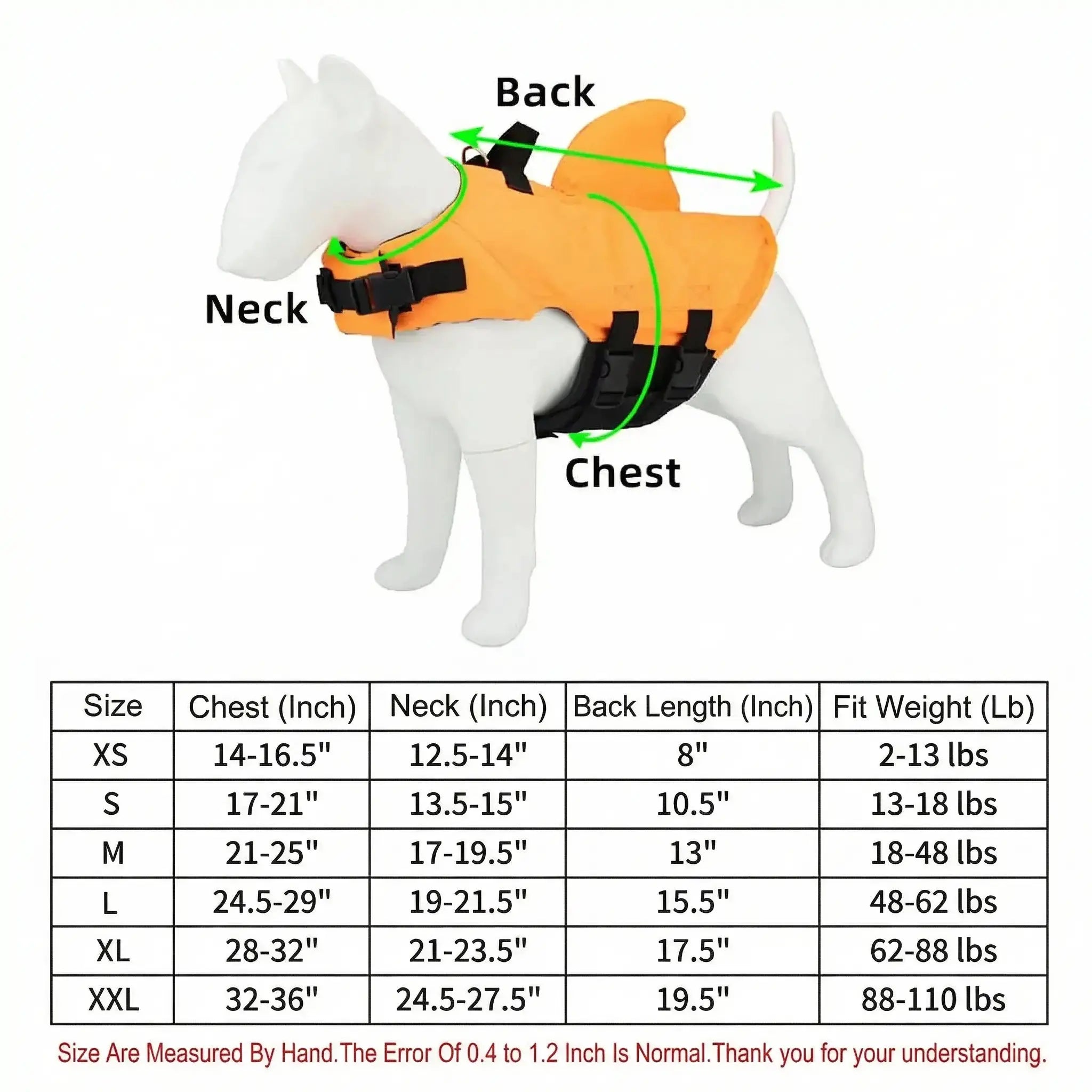 Dog Swim Vest – Shark Life Jacket for Safe Swimming STTM