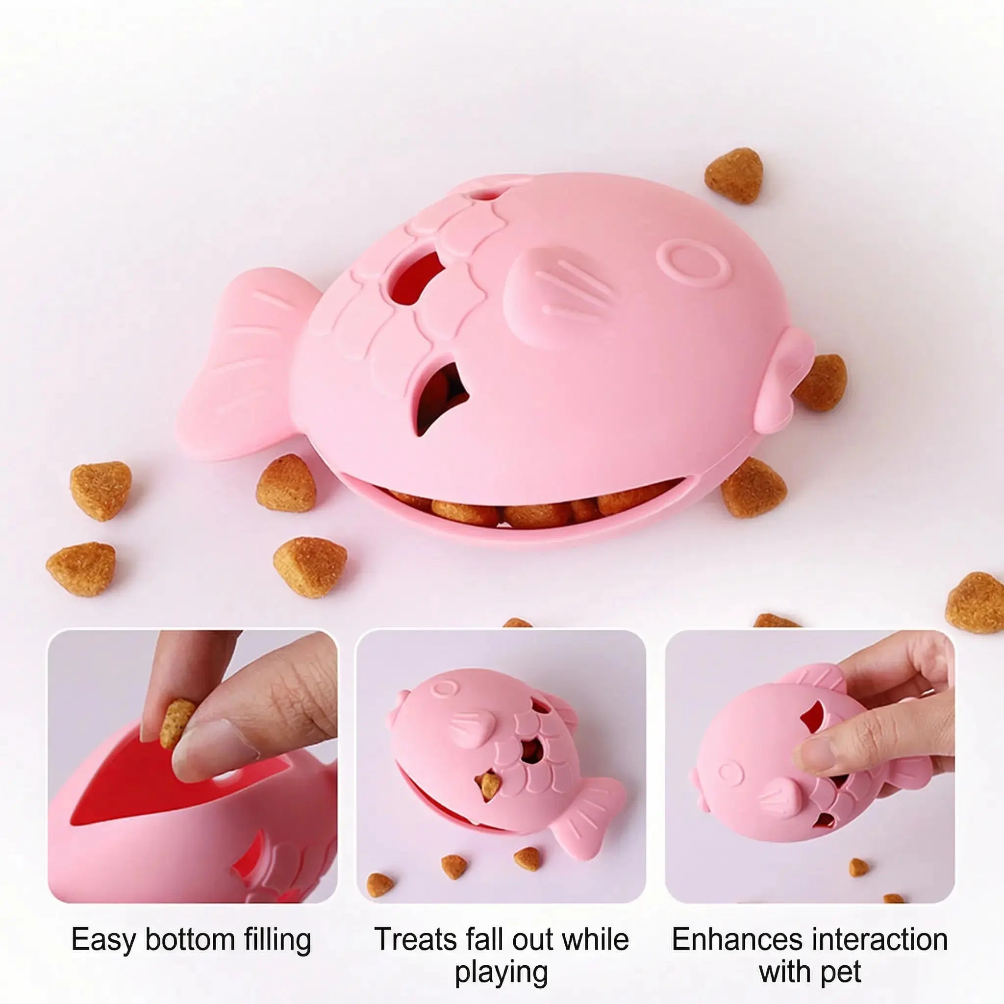 Dog Treat Toy – Fish Shape Silicone Slow Feeder for Dogs STTM