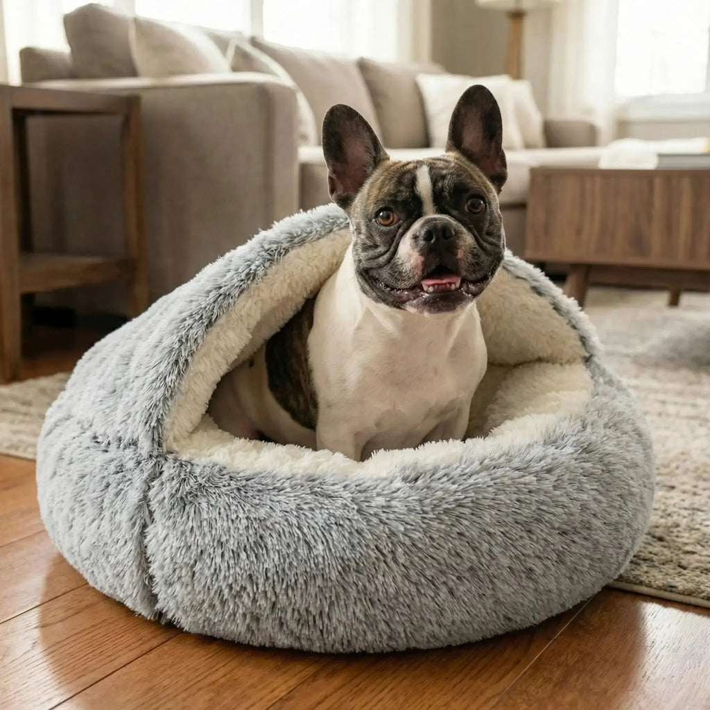 Calming Cowry Pet Bed – Cozy Anti-Anxiety Dog & Cat Bed Fursera