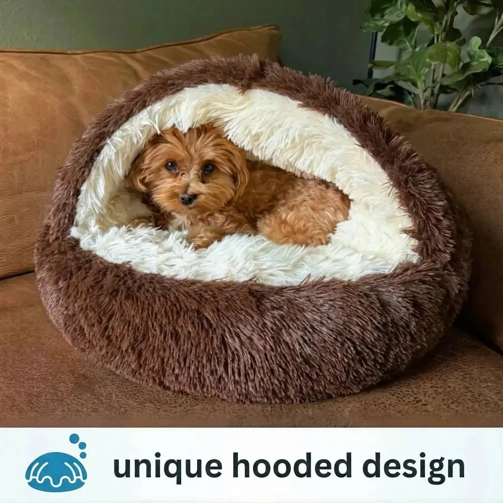 Calming Cowry Pet Bed – Cozy Anti-Anxiety Dog & Cat Bed Fursera