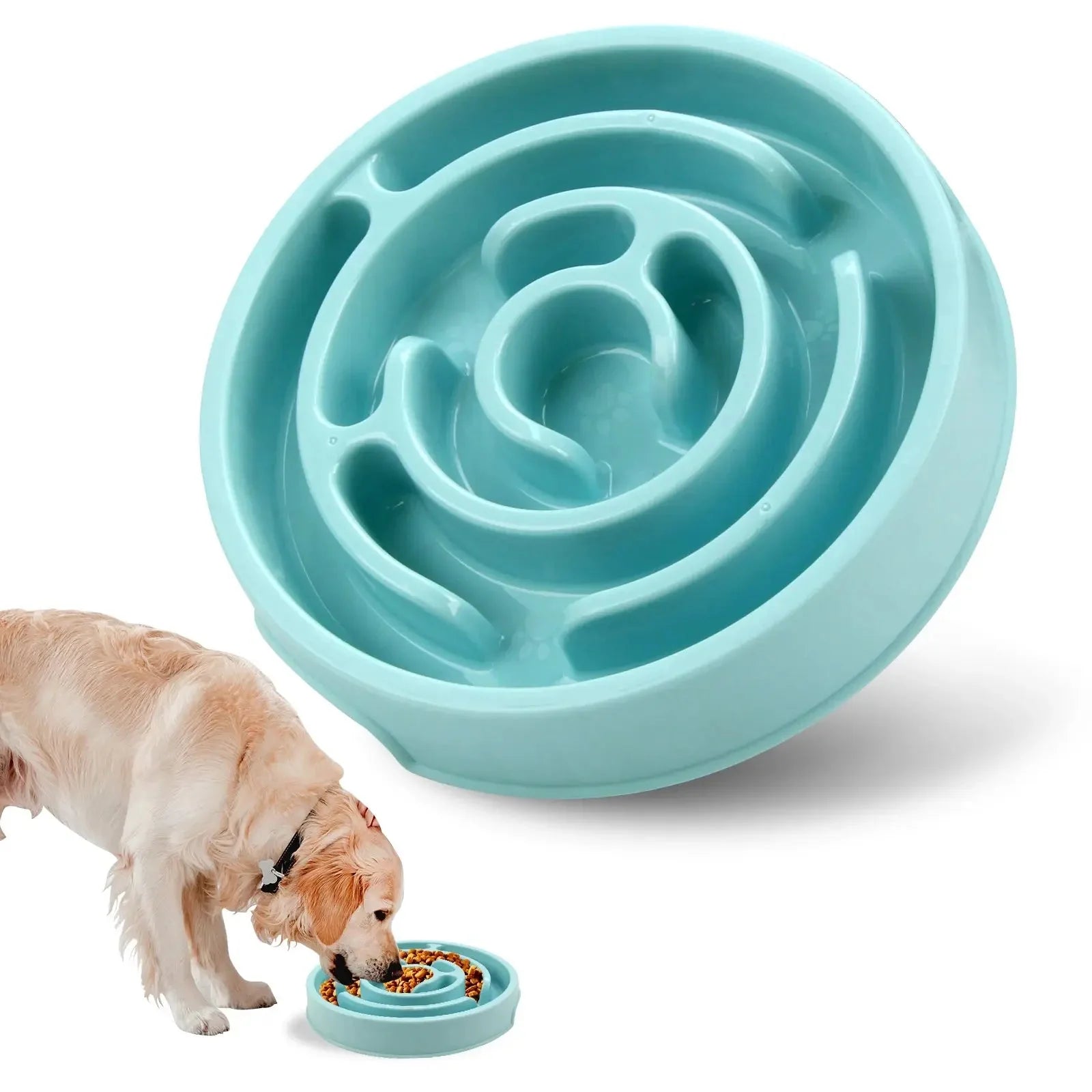 The Fur Anti-Gulp Slow Feeder Dog Bowl