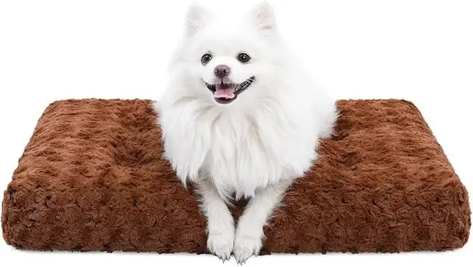 Washable Plush Dog Bed – Anti-Slip Crate Mat Fursera