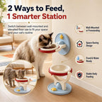 2-in-1 Wall Mounted & Elevated Cat Bowl