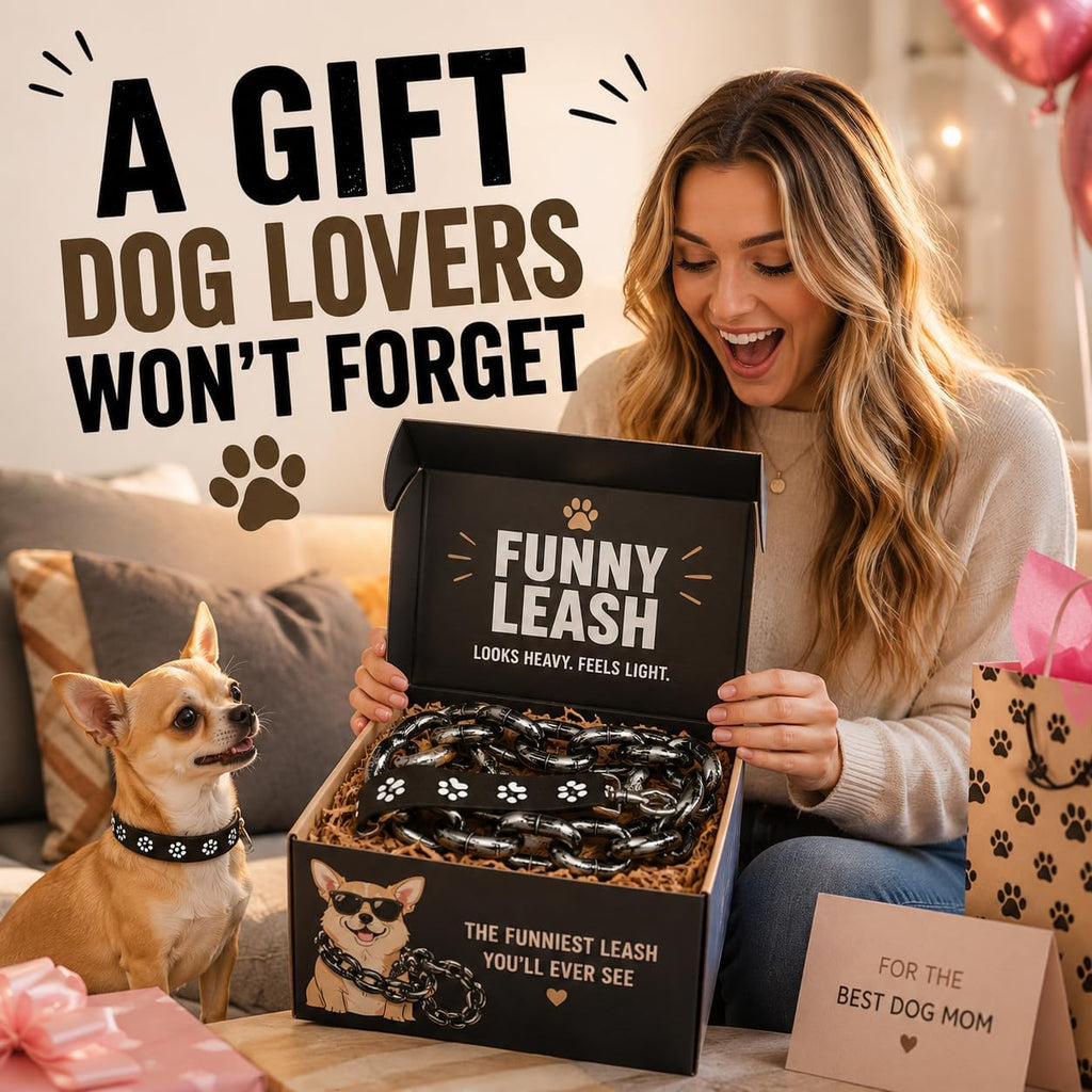 Funny Lightweight Faux Iron Chain Leash
