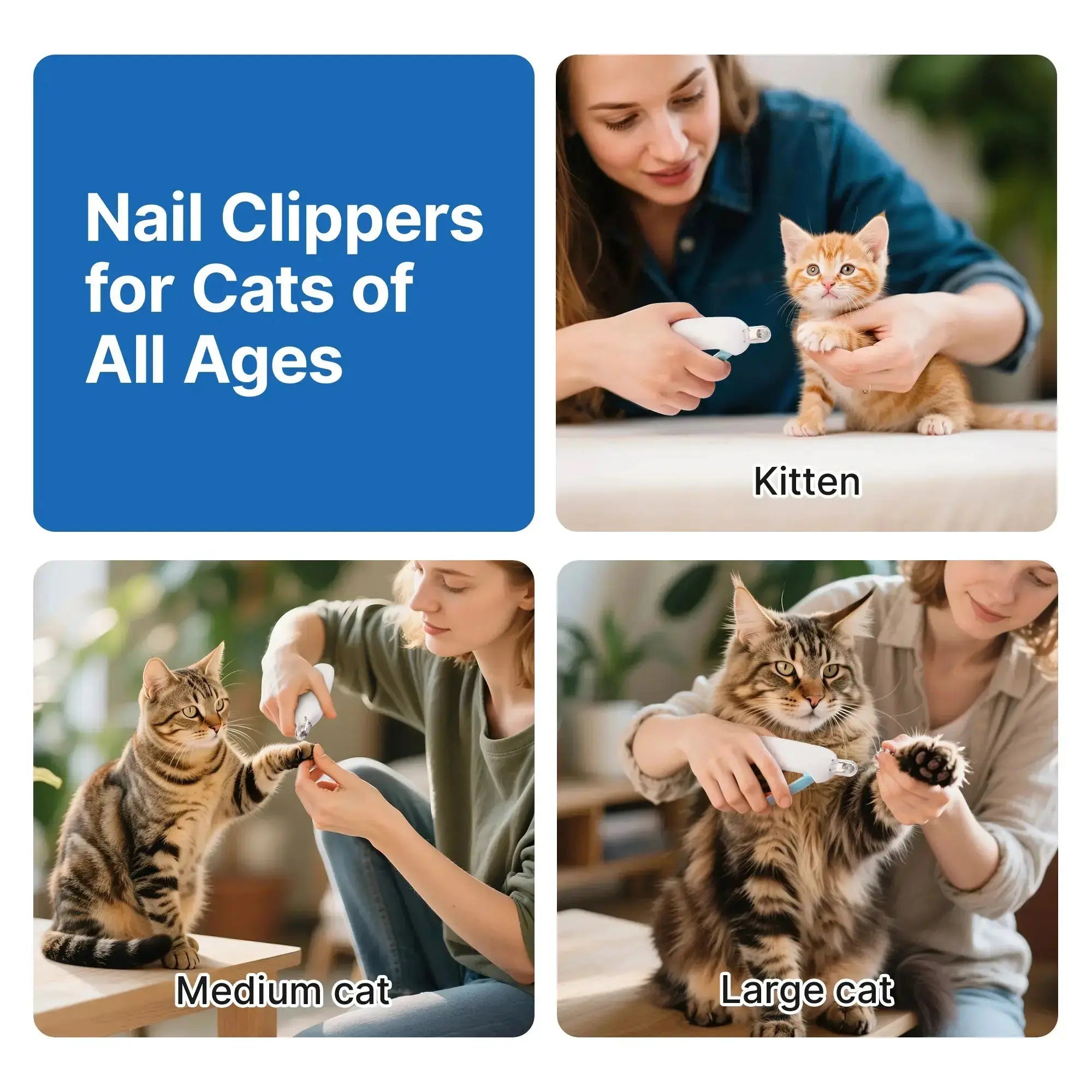 Cat Nail Clipper – Adjustable Safe Trimmer with Nail File Fursera