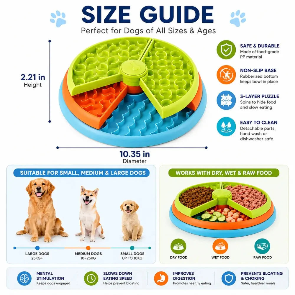 Non-Slip Puzzle Slow Feeder for Dogs