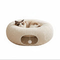 2-in-1 Cat Tunnel Bed – Foldable Cat Cave & Interactive Play Tunnel for Indoor Cats