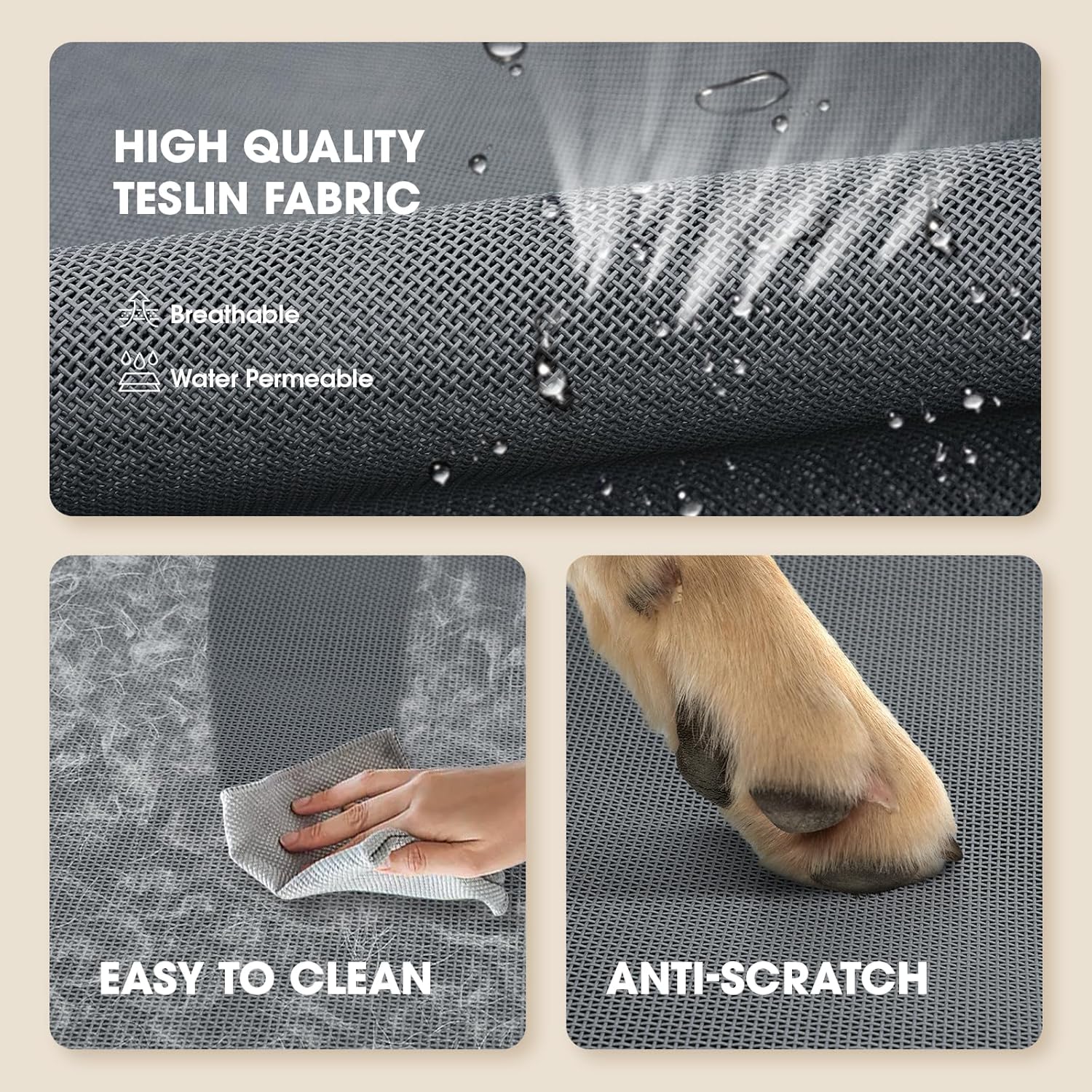 Raised Dog Bed with Breathable Mesh