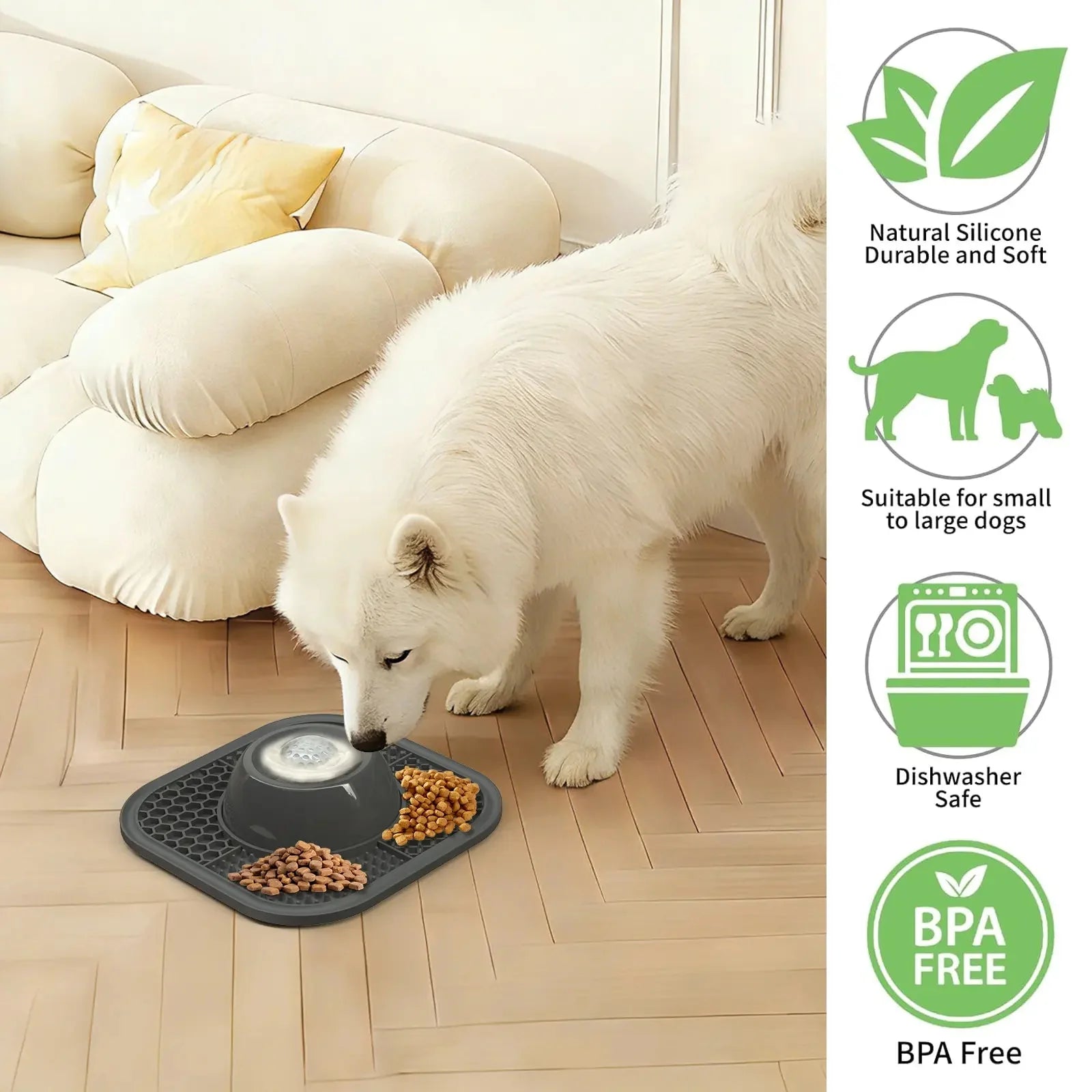 Slow Feeder & Lick Toy Bowl for Dogs