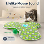 Interactive Hide & Seek Cat Toy with Moving Feather