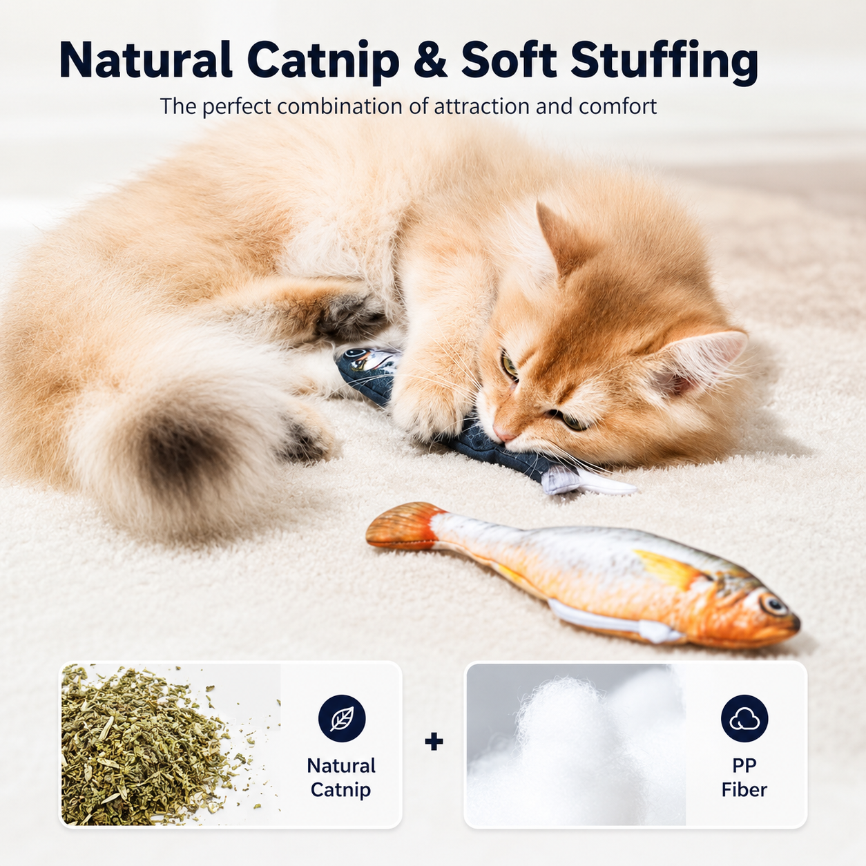 Electric Realistic Flopping Fish Cat Toys – 3 Pack