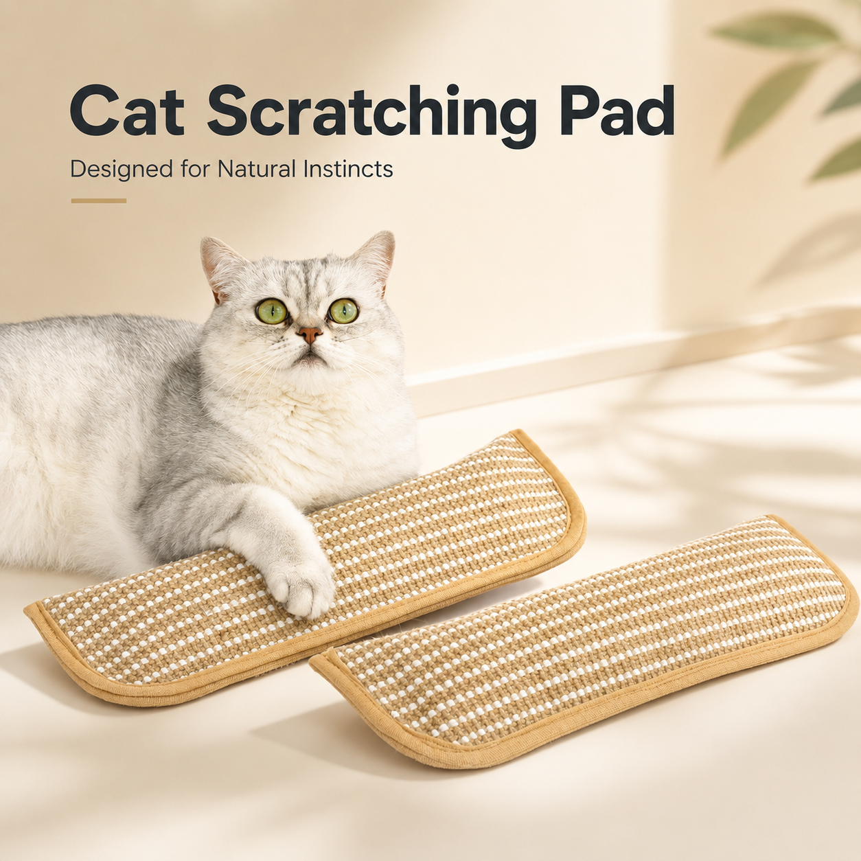 Catnip Sisal Cat Kicker Pillow