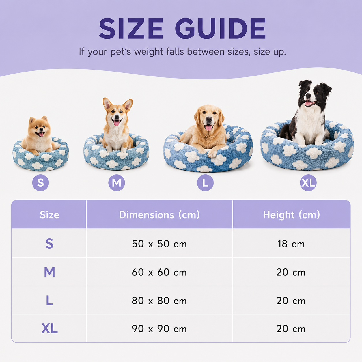 Soft Plush Donut Bed for Dogs & Cats
