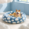 Soft Plush Donut Bed for Dogs & Cats