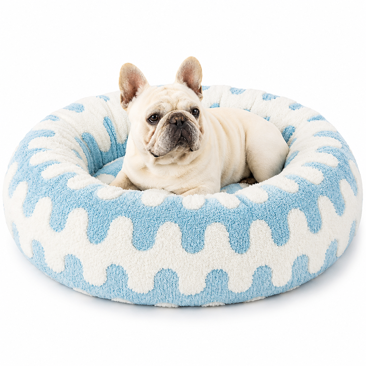 Soft Plush Donut Bed for Dogs & Cats