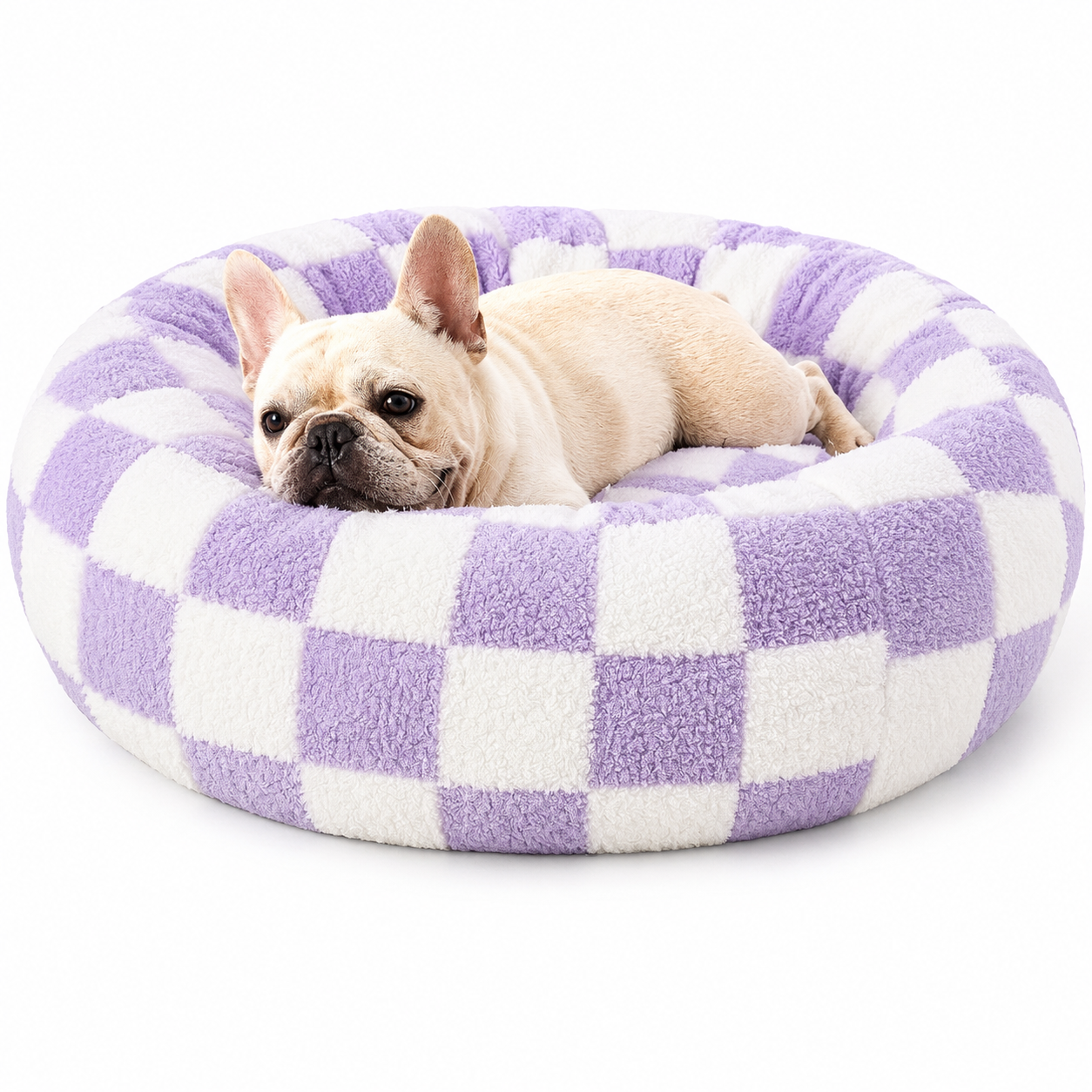 Soft Plush Donut Bed for Dogs & Cats