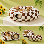 Washable Cat Tunnel Bed for Indoor Cats