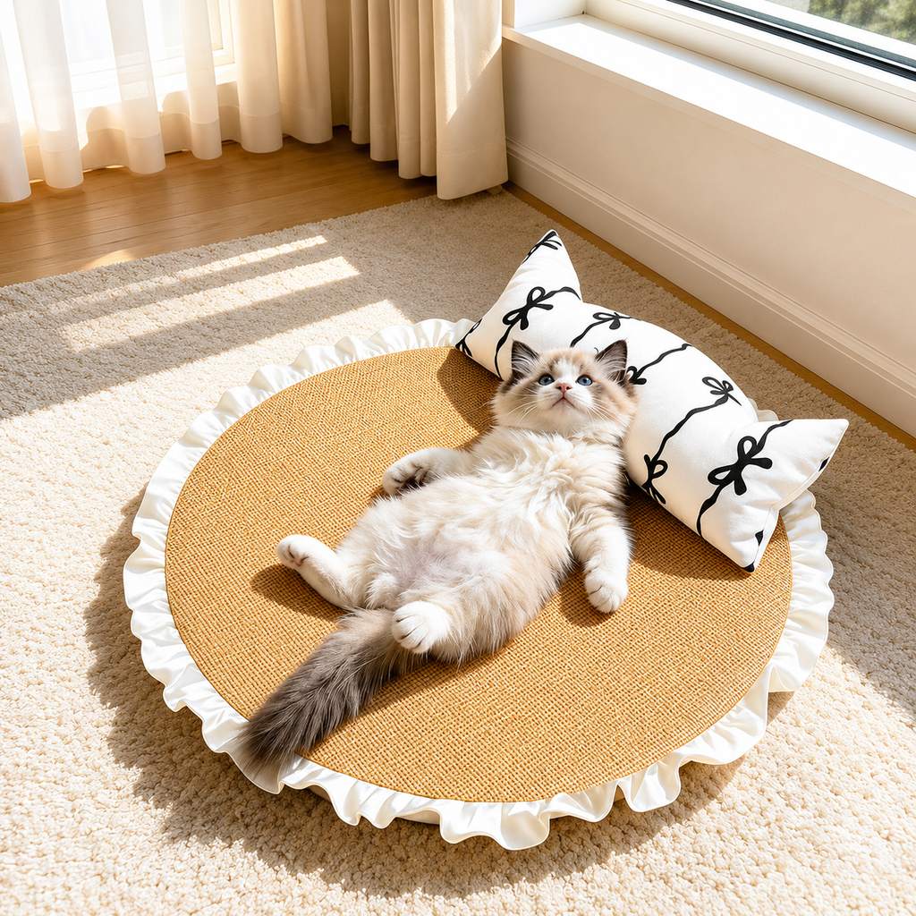 Cooling Cat Sofa Bed with Pillow