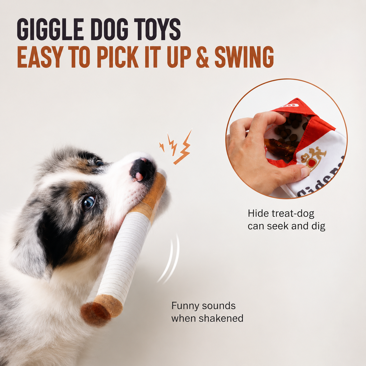 Funny Cigarette-Shaped Dog Toy