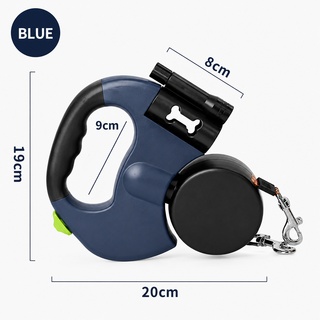 Tangle-Free Two-in-One Retractable Dog Leash