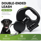Tangle-Free Two-in-One Retractable Dog Leash