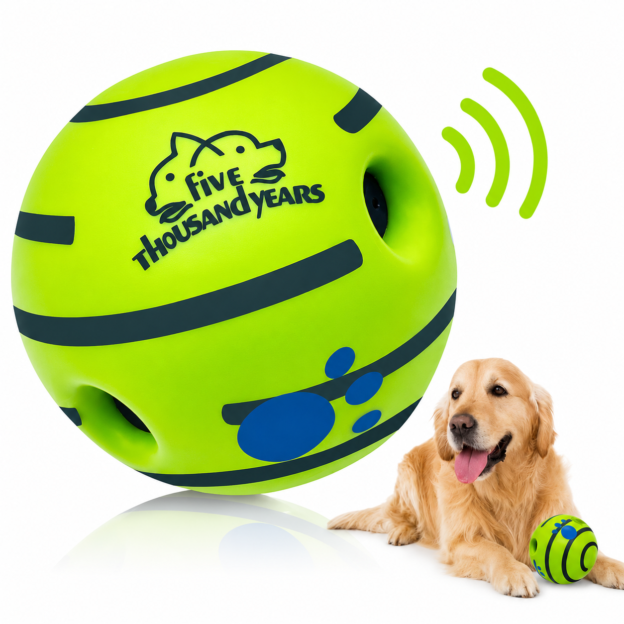Giggle Ball Dog Toy – Interactive Wobble Ball