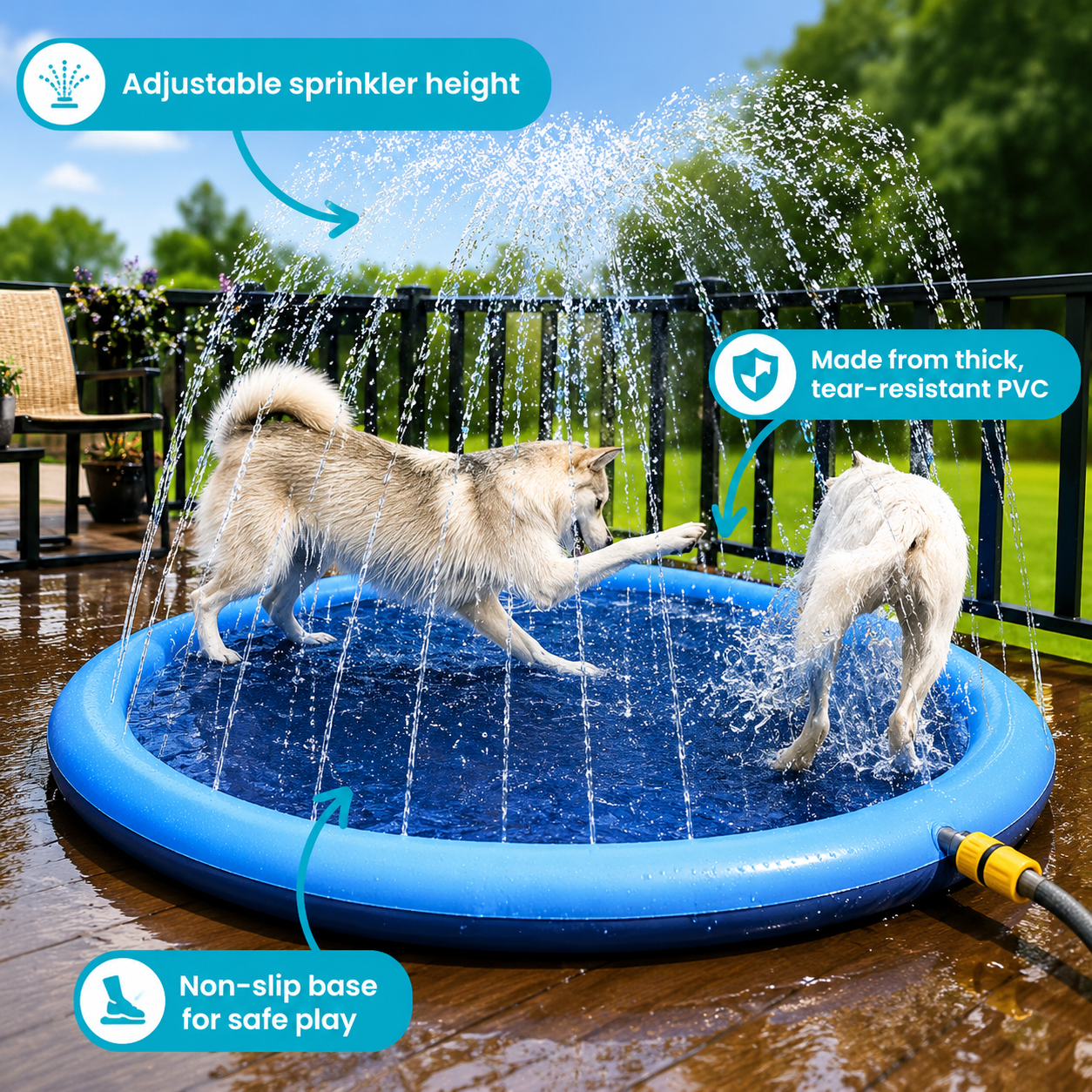 Splash Cooling Dog Splash Pad