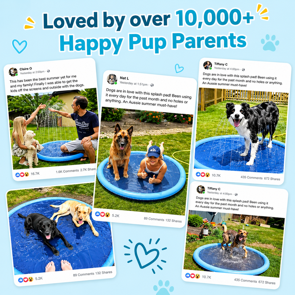 Splash Cooling Dog Splash Pad