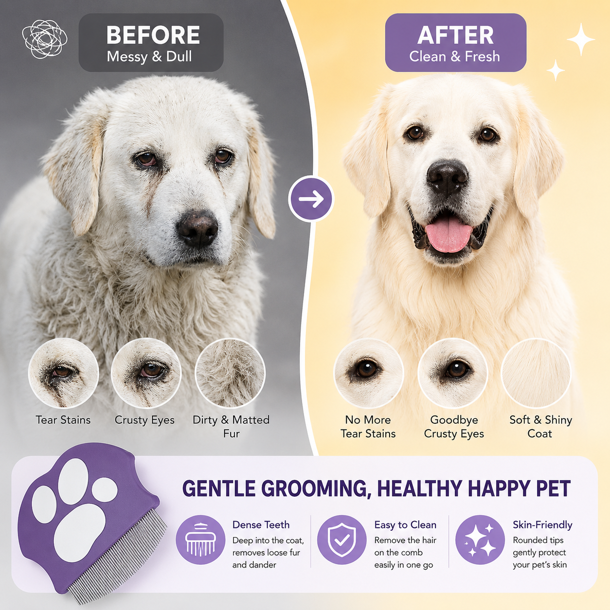Pet Face Cleaning Brush