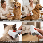 2-in-1 Pet Grooming Brush for Dogs & Cats