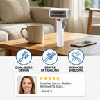 2-in-1 Pet Grooming Brush for Dogs & Cats