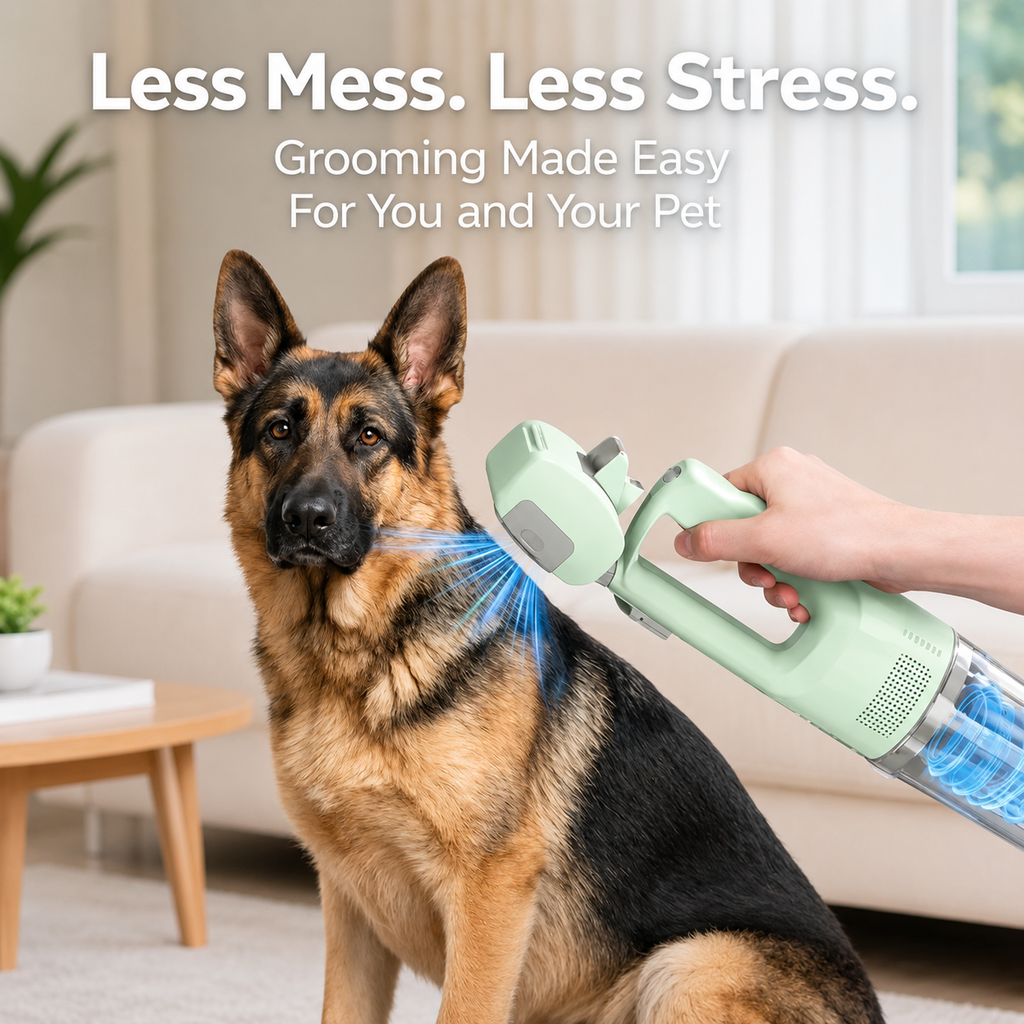 Pet Grooming Vacuum Brush
