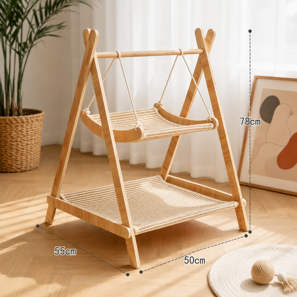 Sisal Cat Hammock Scratcher Bed