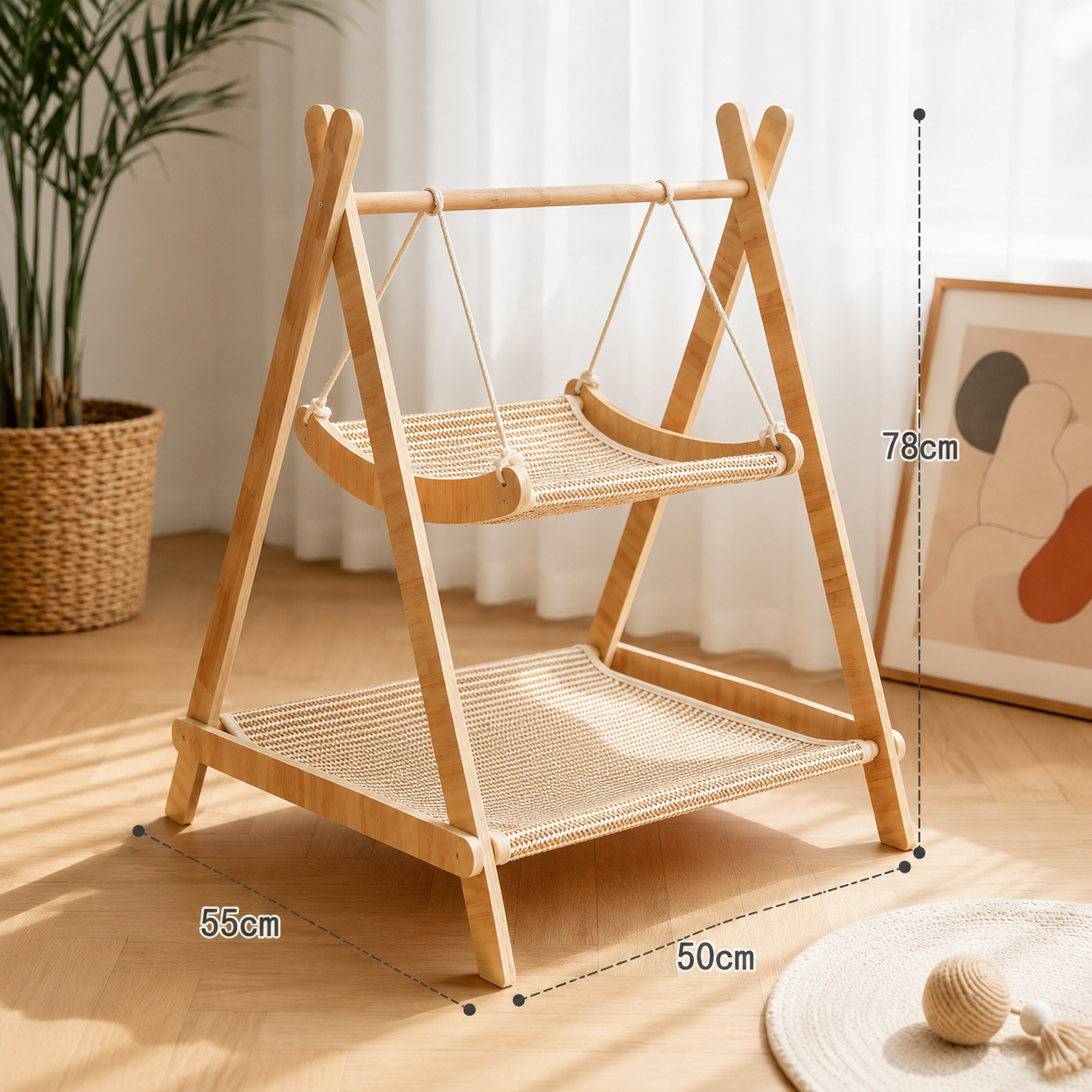 Sisal Cat Hammock Scratcher Bed