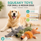 Interactive Dog Chew Toys with Squeakers
