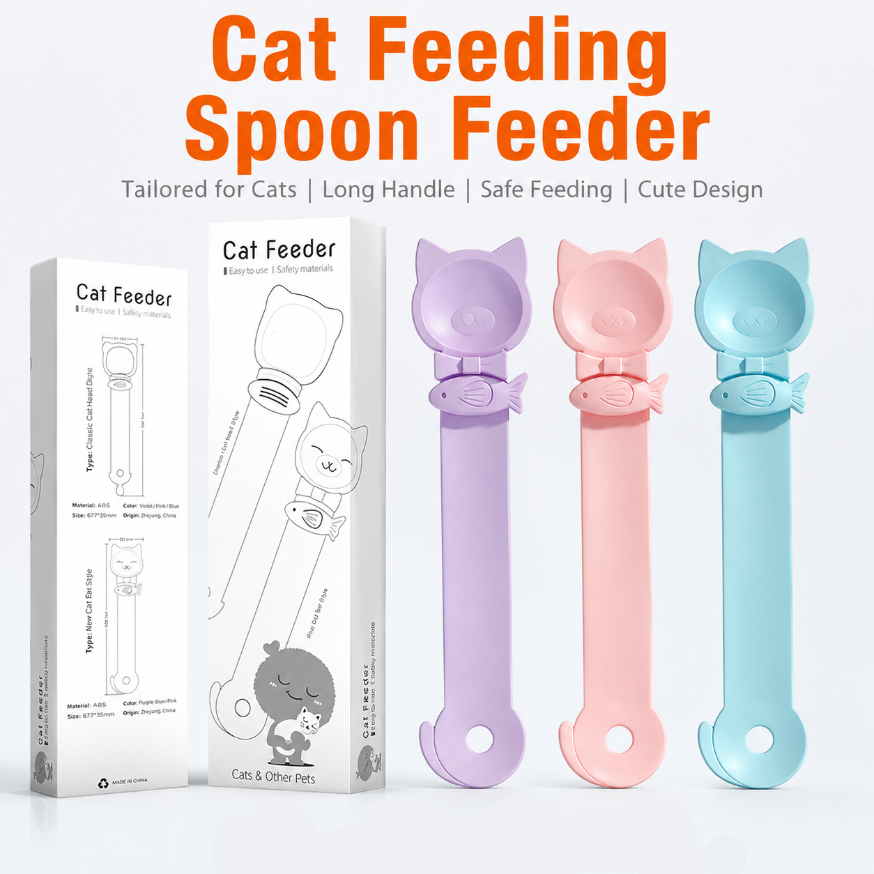 Cat Treat Dispenser Spoon 3PCS