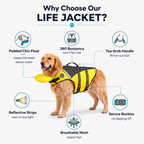 Dog Life Jacket with Head Support