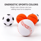 Mini Sports Cat Toy Balls