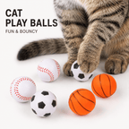Mini Sports Cat Toy Balls