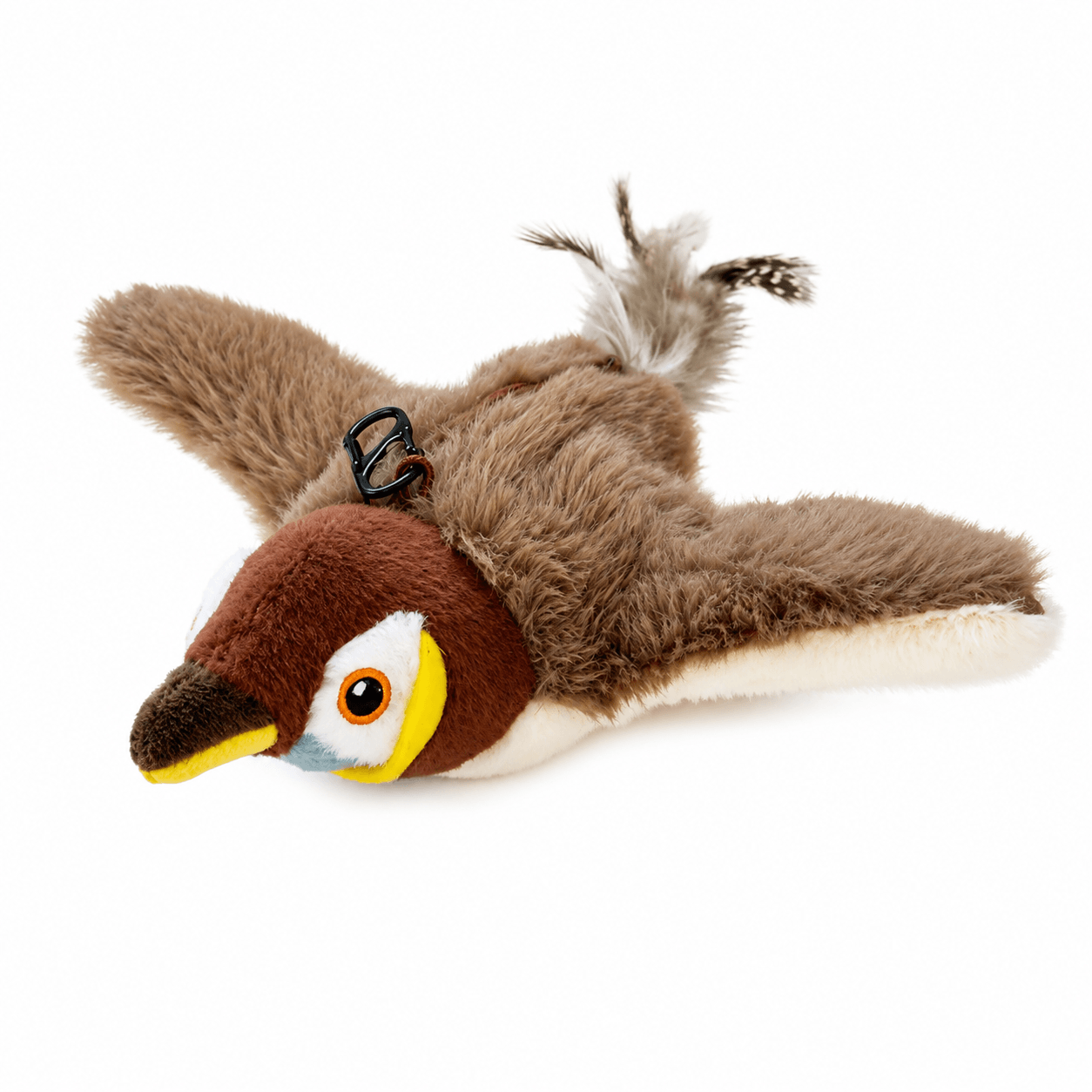 Realistic Chirping Bird Cat Toy with Flapping Wings