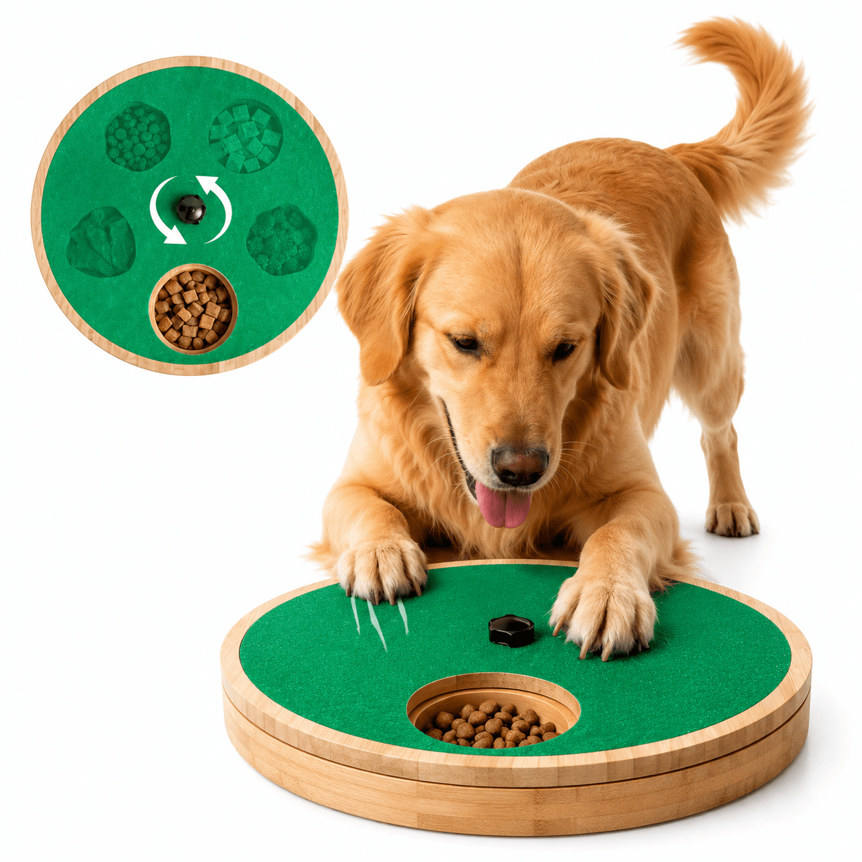 Interactive Dog Nail Scratch Board with Treat Box
