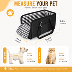 Foldable Center Console Dog Car Seat with Safety Leash & Anti-Slip Base
