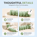Gradient Plush Catnip Caterpillar Cat Toy