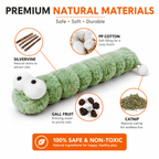 Gradient Plush Catnip Caterpillar Cat Toy