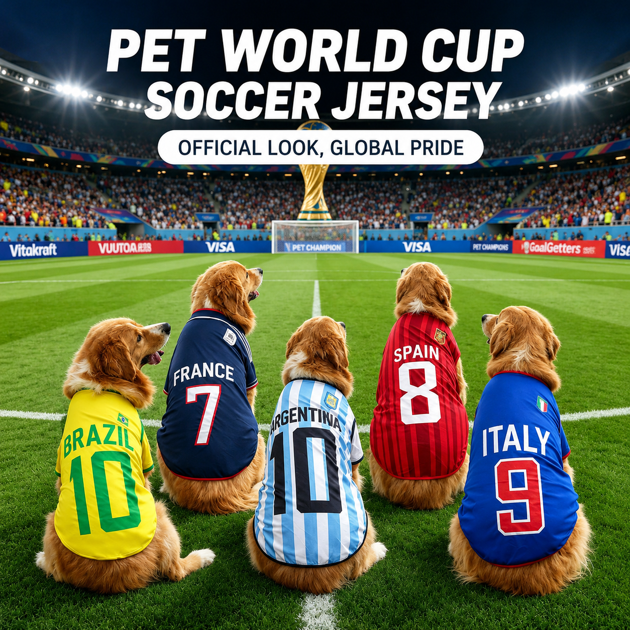 2026 Football Fan Dog Jersey | Matchday Pet Shirt