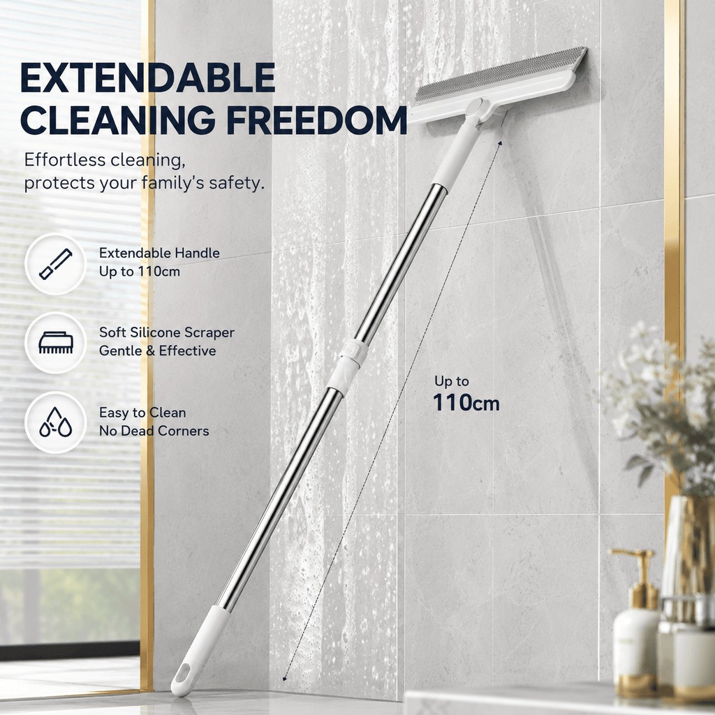 Pet Hair Remover Broom – Adjustable Carpet & Upholstery Fur Cleaner with Rotating Head