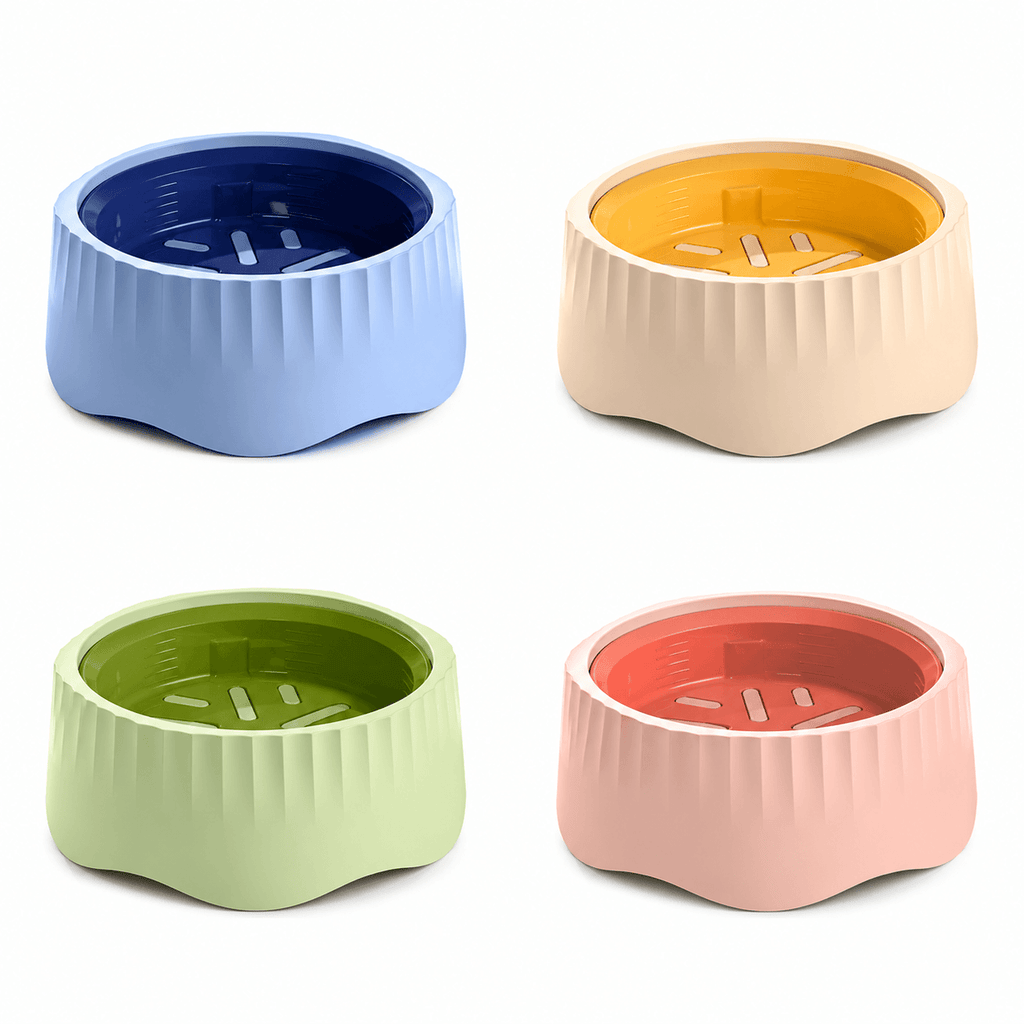 2-in-1 Rotatable Slow Feeder Bowl for Cats & Dogs